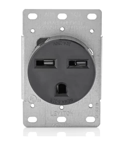 LEVITON 05372 EB REC SGL FLUSH MNT 2PO 3WI 30A250V