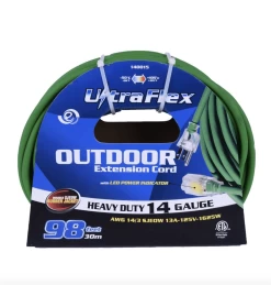 140015 EXTENSION CORD SJEOW 14/3 100FT 1-OUTLET