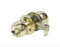 100301 TOUGH GUARD DOOR LOCK KNOB PRIVACY POLISHED BRASS