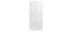 6 PANEL HOLLOW DOOR PRE MACHINED 36″ X 80″ X 1 3/8″ LEFT HAND