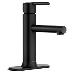 MOEN 84770BL ARLYS MATTE BLACK ONE-HANDLE LOW ARC LOW PROFILE BATHROOM FAUCET