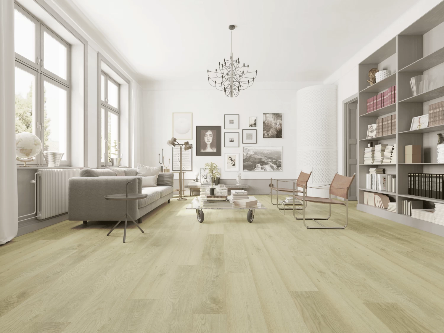 FALCON FLOORS VINYL CLICK 4.5 MM CREAM 28.84 SF/BOX