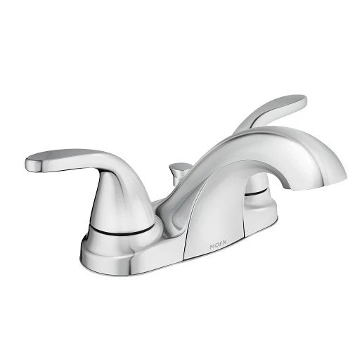 MOEN 84603 ADLER CHROME TWO-HANDLE BATHROOM FAUCET 3 MOEN 84603 ADLER CHROME TWO-HANDLE BATHROOM FAUCET