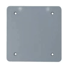 THOMAS & BETTS WPCV2-BLK-G 2 GANG PVC BLANK FS COVER GREY
