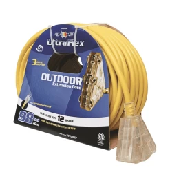140050 EXTENSION CORD SJTW 12/3 30FT 3-OUTLET