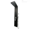 HT-115MT MATTE BLACK RAINFALL SHOWER PANEL WITH JETS