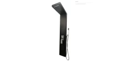 HT-115MT MATTE BLACK RAINFALL SHOWER PANEL WITH JETS