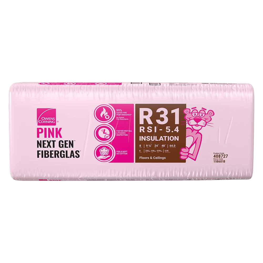 OWENS CORNING R-31 2X10 WOOD STUD 24 INCH NEXT GEN FIBERGLASS INSULATION 24IN X 48IN (64 SF) 3 OWENS CORNING R-31 2X10 WOOD STUD 24 INCH NEXT GEN FIBERGLASS INSULATION 24IN X 48IN (64 SF)