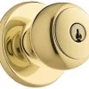 WEISER GAC331F3BP LOCK PRIVACY FAIRFAX KNOB POLISHED BRASS (D)