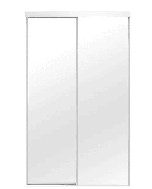 SGA 04810 WHITE MIRRORED SLIDING CLOSET DOOR 48 IN X 80 1/2 IN 3 SGA 04810 WHITE MIRRORED SLIDING CLOSET DOOR 48 IN X 80 1/2 IN