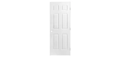 6 PANEL HOLLOW DOOR PRE MACHINED 24″ X 80″ X 1 3/8″ LEFT HAND