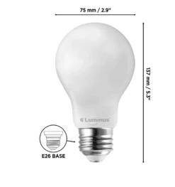 LUMINUS PLF1415W LED 15W A21 FILAMENT CLEAR 5000K 1/PK X 6/CASE (D)