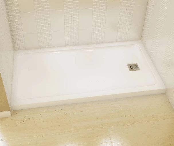 MAAX OLYMPIA 60L X 32W X 3H RECTANGULAR LEFT-DRAIN SHOWER BASE IN WHITE ACRYLIC 4 MAAX OLYMPIA 60L X 32W X 3H RECTANGULAR LEFT-DRAIN SHOWER BASE IN WHITE ACRYLIC - Image 2