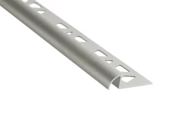 PROVA CM2251SCA08 ROUND TILE EDGE – SATIN CLEAR ANODIZED (SCA) – 3/8 IN. (10 MM) X 8 FT.