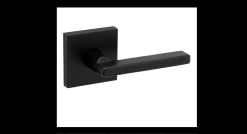 WEISER GLA101HFL LOCK PASSAGE HALIFAX LEVER SQUARE IRON BLACK BOX PACK
