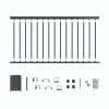 NUVO IRON BLSARK642D Black, Square Picket, 6′ Long X 42” High Aluminum Railing Section. Comes With Top & Bottom Rail, 4 Mounting Brackets, Screws And 15 Balusters -Lumber Hardware Store j35g95dti1b2e8amynih
