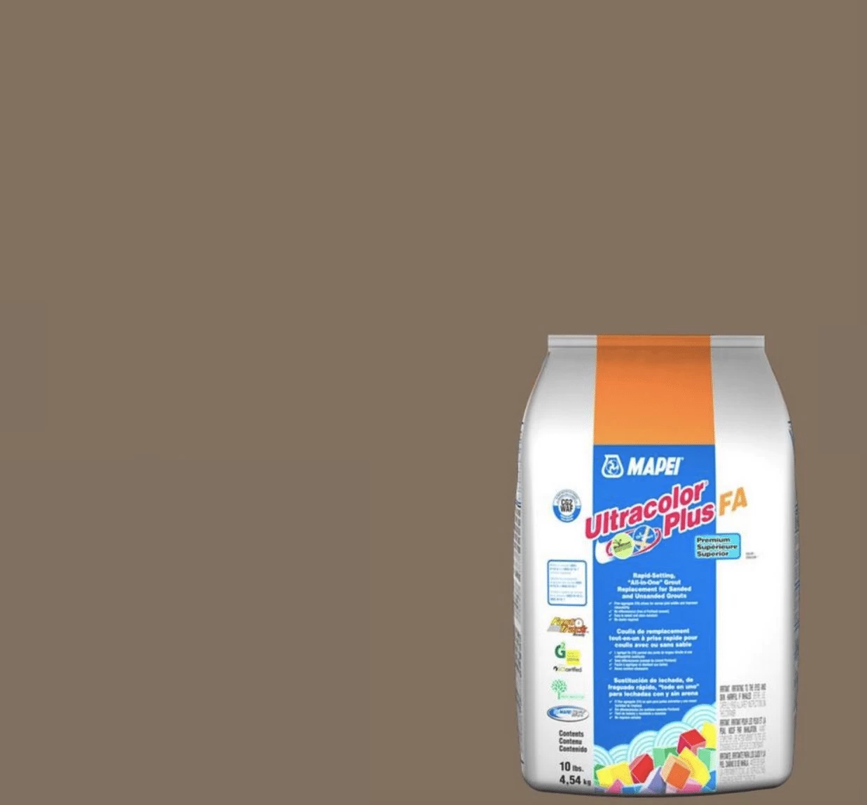 MAPEI ULTRACOLOR PLUS FA MOCHA #5042 4.54KG/10LB 3 MAPEI ULTRACOLOR PLUS FA MOCHA #5042 4.54KG/10LB