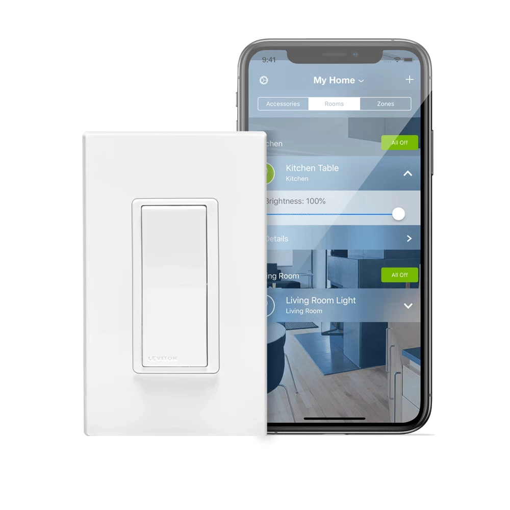 LEVITON DH15S WH LA DEC SMART HK WIFI SW 120/277V 15A (D) 3 LEVITON DH15S WH LA DEC SMART HK WIFI SW 120/277V 15A (D)