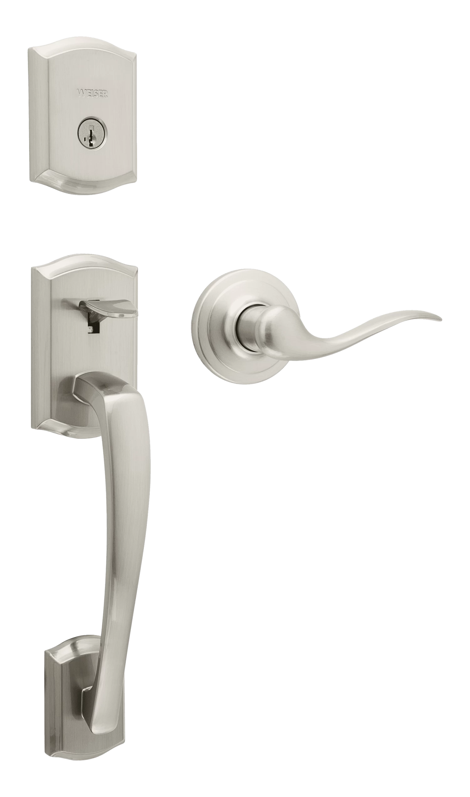 WEISER 9GLA84710-007 HANDLESET LOCK PRESCOTT TOLUCA SATIN NICKEL 3 WEISER 9GLA84710-007 HANDLESET LOCK PRESCOTT TOLUCA SATIN NICKEL