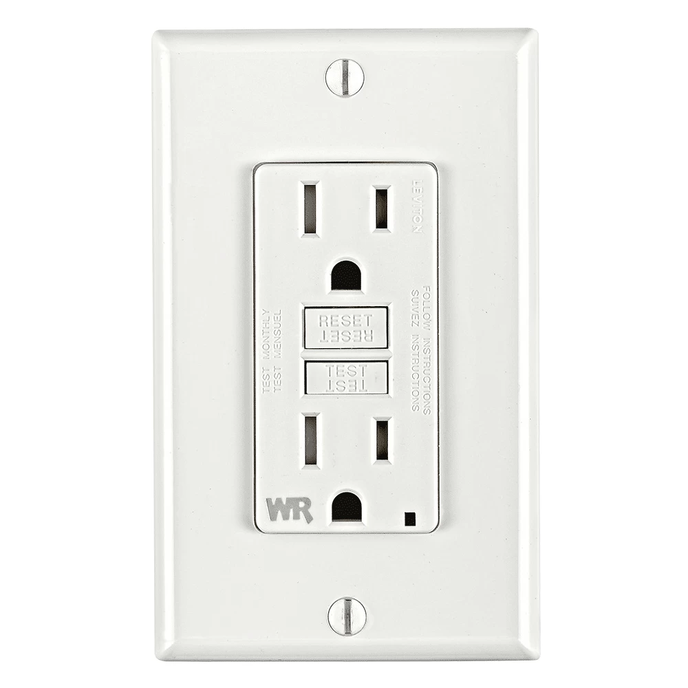 LEVITON GFWT1 WH WEATHER TR ST GFCI W/WP 15A 4 LEVITON GFWT1 WH WEATHER TR ST GFCI W/WP 15A - Image 2