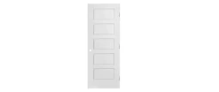 5 PANEL SHAKER HOLLOW DOOR PRE MACHINED 30″ X 80″ X 1 3/8″ RIGHT HAND