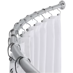 TAYMOR 02-D9688 ADJUSTABLE CURVED SHOWER CURTAIN ROD CHROME