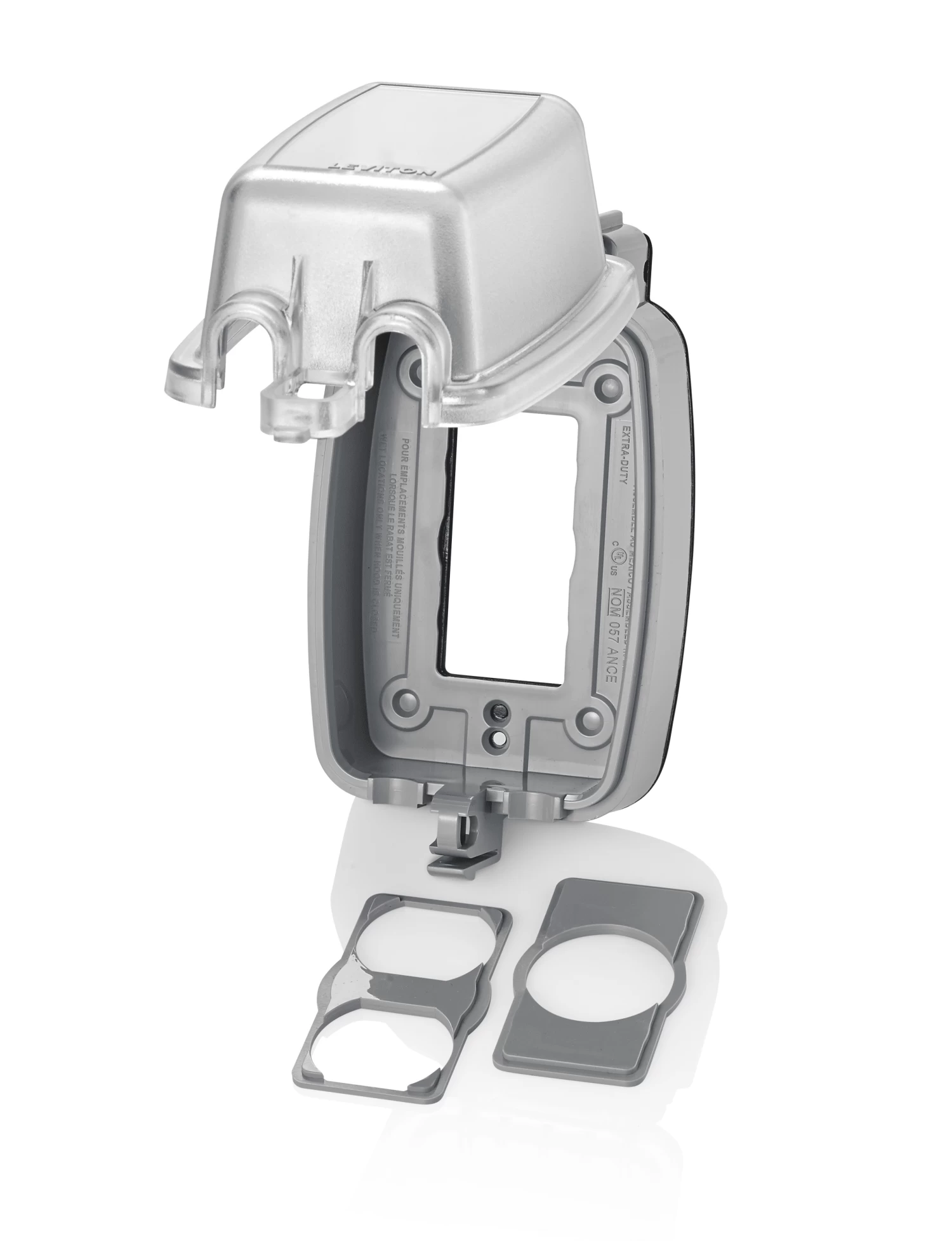 LEVITON 05980 CL RAINTIGHT COVER VERTI GFCI/DUP/SGL 2 LEVITON 05980 CL RAINTIGHT COVER VERTI GFCI/DUP/SGL