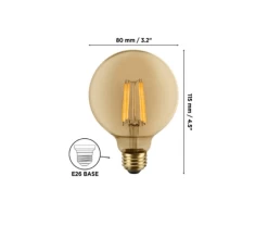 LUMINUS PLFV1502 LED 4.5W G25 VINTAGE 1/PCK X 6/CASE