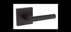 WEISER GLA12MIL DUMMY SINGLE MILAN LEVER SQUARE ROSE BLACK BOX PACK
