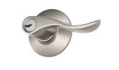 100750 TOUGH GUARD DOOR LOCK LEVER ENTRY SATIN NICKEL