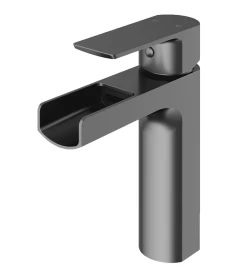 KODAEN F11126GG ELLISE SINGLE HOLE BATHROOM FAUCET GRAPHITE BLACK
