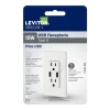 LEVITON T5632 WH DUP REC/2 USB PORT CHARGER 15A125V