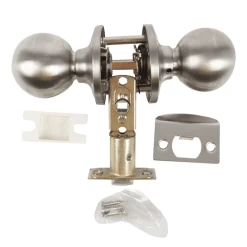 100204 TOUGH GUARD DOOR LOCK KNOB PASSAGE STAINLESS STEEL