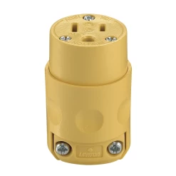 LEVITON 515CV WM BK YL CONN WORKSHOP 2PO 3WI 15A125V