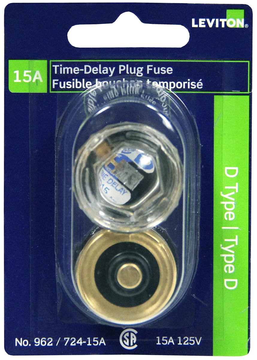 LEVITON 00962 FUSE PLUG D RATED 15A125V 4 LEVITON 00962 FUSE PLUG D RATED 15A125V - Image 2