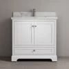 SHERWOOD SOLID WOOD VANITY SW-26-36-W MATTE WHITE CABINET WITH CALACATTA QUARTZ TOP 36IN (W) X 22IN (D) X 35IN (H) 2 SHERWOOD SOLID WOOD VANITY SW-26-36-W MATTE WHITE CABINET WITH CALACATTA QUARTZ TOP 36IN (W) X 22IN (D) X 35IN (H) -Lumber Hardware Store rjuw9ug4tfkk2icxuatp