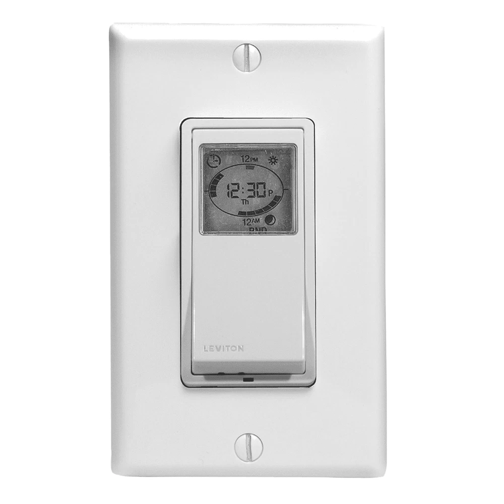 LEVITON VPT24 WH TIMER 24HR LCD SW 15A120VAC 4 LEVITON VPT24 WH TIMER 24HR LCD SW 15A120VAC - Image 2