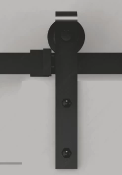 ONWARD 2460302MATPVC SLID DOOR SET 2M STEEL BK