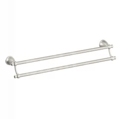 MOEN Y3122BN CALDWELL 24 DOUBLE TOWEL BAR BN