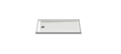 MAAX OLYMPIA 60L X 32W X 3H RECTANGULAR LEFT-DRAIN SHOWER BASE IN WHITE ACRYLIC