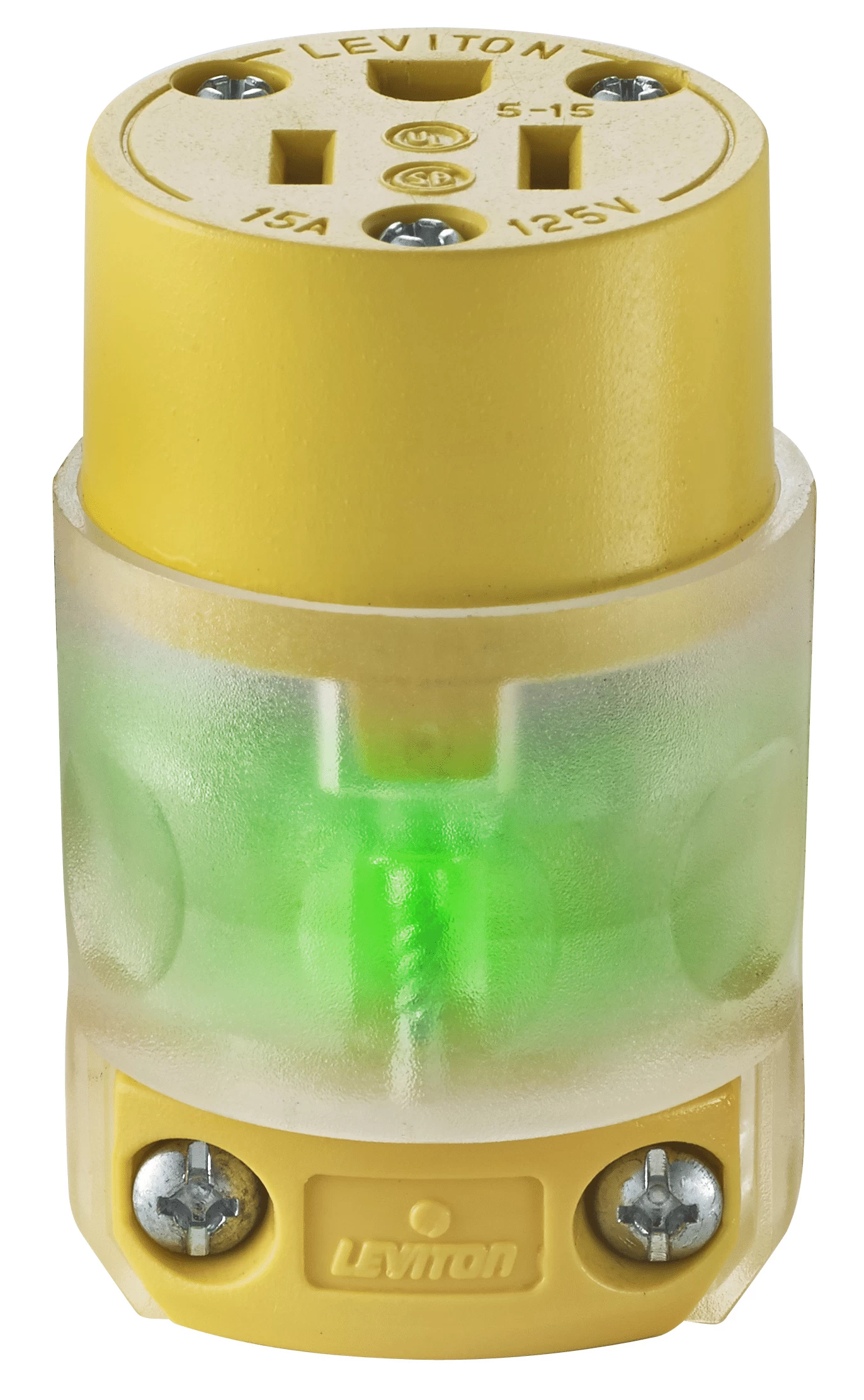 LEVITON 515CV YL LITED CONN WORKSHOP 2PO 3WI 15A125V 3 LEVITON 515CV YL LITED CONN WORKSHOP 2PO 3WI 15A125V