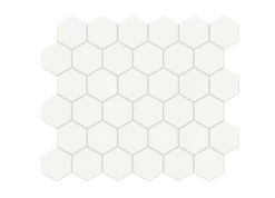 ANATOLIA SOHO CANVAS WHITE 2IN HEXAGON MATTE GLAZED PORCELAIN MOSAIC PRICED PER PC