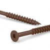 RELIABLE FKCBR8114J 8X1-1/4 BROWN TREATED WOOD DECK SCREW FLAT HEAD 800 PCS