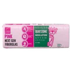 OWENS CORNING QUIETZONE 2X4 WOOD STUD 15 INCH NEXT GEN FIBERGLASS INSULATION 15IN X 48IN X 3 1/2IN (110 SF)