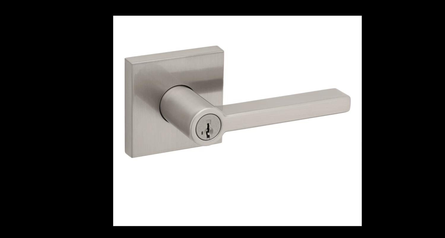 WEISER 9GLA5350-088 LOCK KEYED LEVER HALIFAX SQUARE SATIN NICKEL 3 WEISER 9GLA5350-088 LOCK KEYED LEVER HALIFAX SQUARE SATIN NICKEL