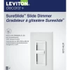 LEVITON 06672 WH DIM SLIDE DEC UNIVERSAL SP WO/PRESET