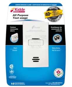 KIDDE 900-0263CO-CA Plug In Carbon Monoxide Alarm, Battery Backup