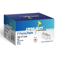 DRIVEN 2″ 15GA 1/2″ CROWN BCS FLOORING STAPLES 5M