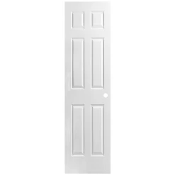 6 PANEL HOLLOW DOOR PRE MACHINED 18″ X 80″ X 1 3/8″ RIGHT HAND
