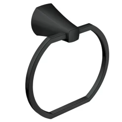 MOEN MY8786BL LINDOR MATTE BLACK TOWEL RING